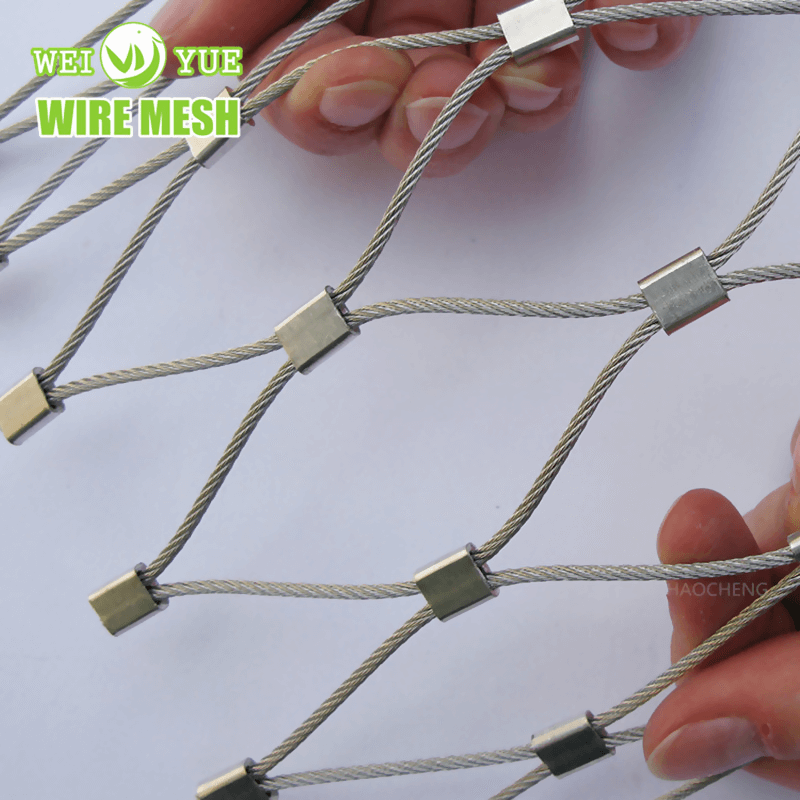 X-Tend 304 316 Maille de câble métallique en acier inoxydable pour filet de volière d'oiseaux de zoo/mur vert/treillis métallique décoratif/clôture en maille de rampe d'escalier