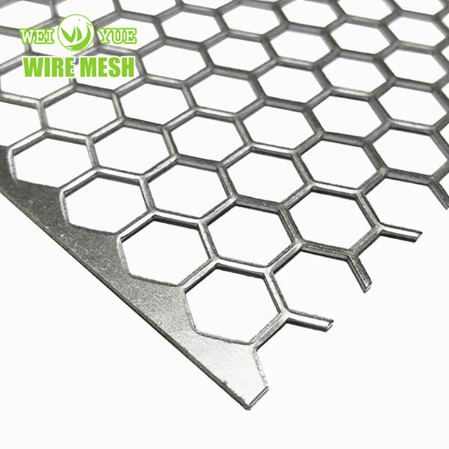Feuilles de grillage hexagonales lourdes galvanisées/en acier inoxydable/aluminium perforées
